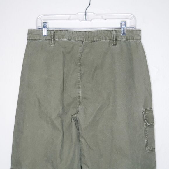 ASOS Design Womens‎ Cargo Pants 6 Petite Khaki Green Oversized Grunge 90s Y2K - Picture 10 of 11